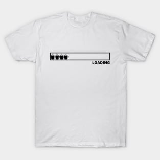 Funny loading bar coffee design T-Shirt